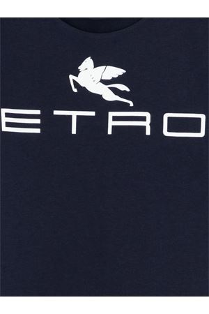 blue cotton t-shirt ETRO KIDS | GY8Q11Z3672617